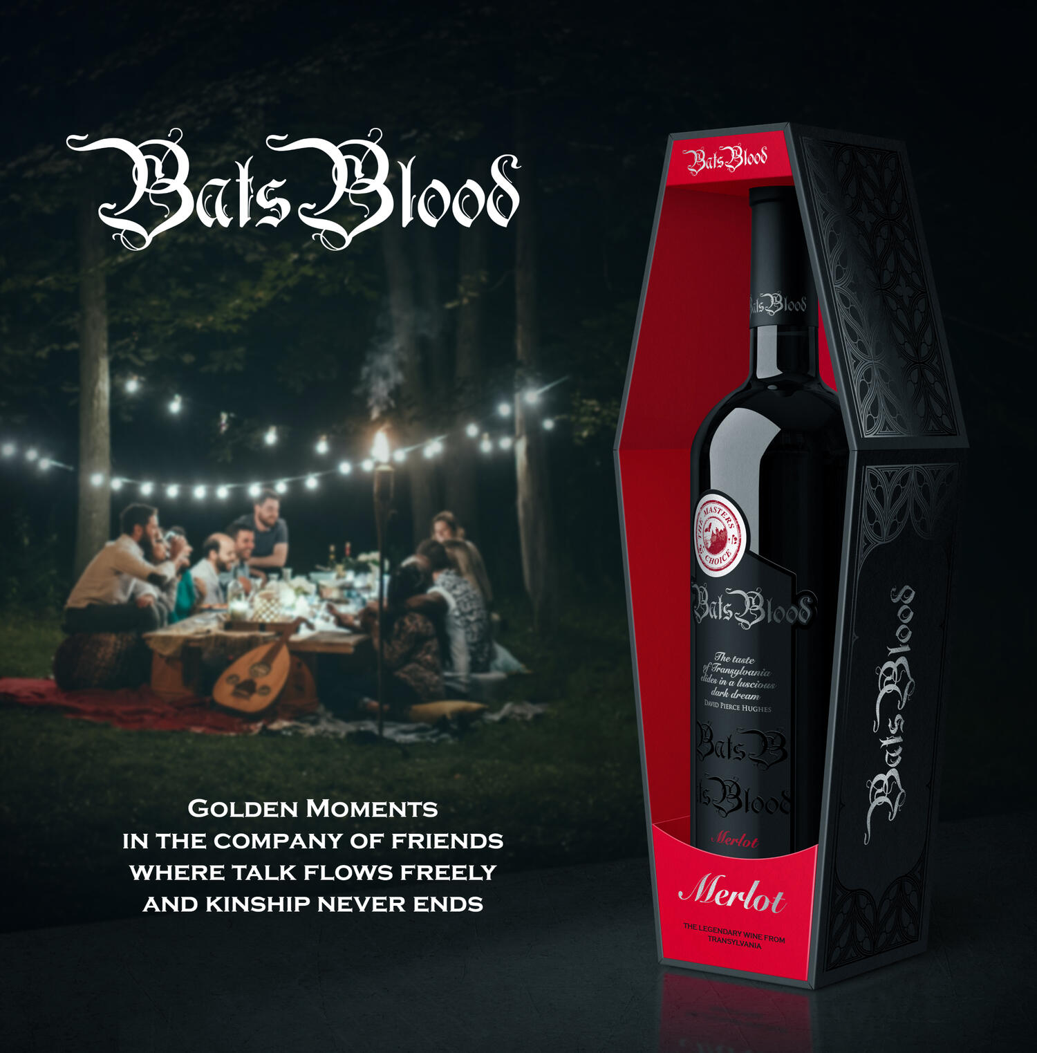 bats blood wine gift pack